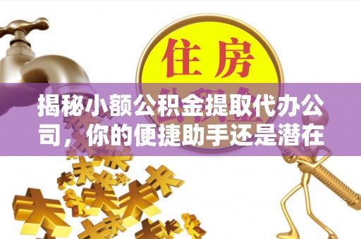 武清揭秘小额公积金提取代办公司，你的便捷助手还是潜在风险？