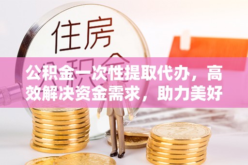 武清公积金一次性提取代办，高效解决资金需求，助力美好生活规划