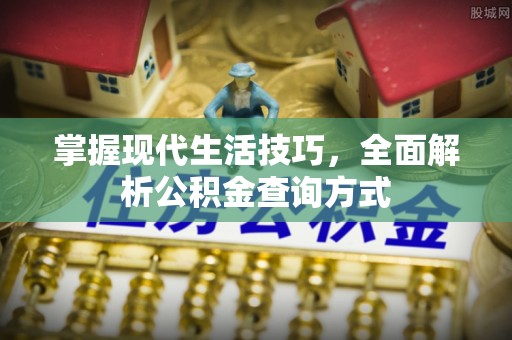 武清掌握现代生活技巧，全面解析公积金查询方式