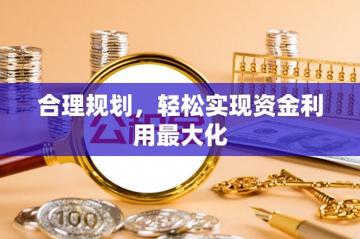 武清合理规划，轻松实现资金利用最大化