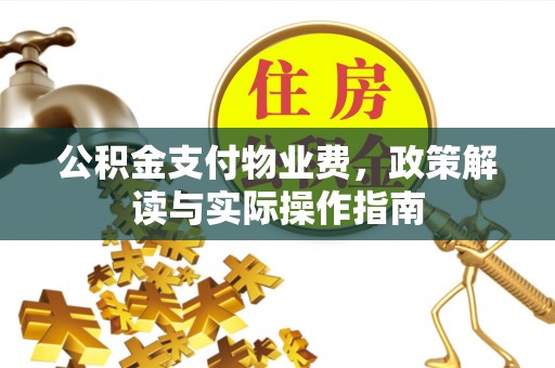 武清公积金支付物业费，政策解读与实际操作指南