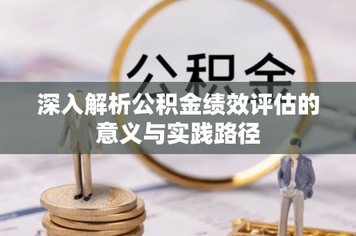 武清深入解析公积金绩效评估的意义与实践路径
