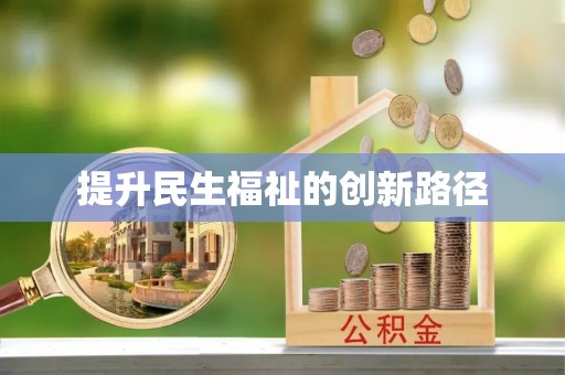 武清提升民生福祉的创新路径
