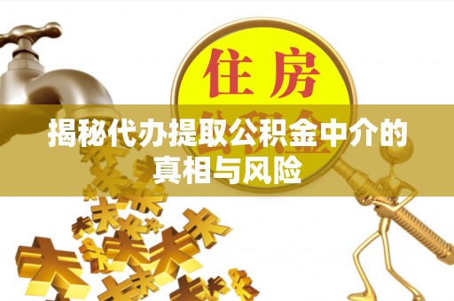 武清揭秘代办提取公积金中介的真相与风险