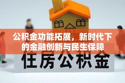 武清公积金功能拓展，新时代下的金融创新与民生保障