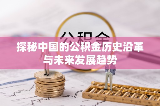 武清探秘中国的公积金历史沿革与未来发展趋势