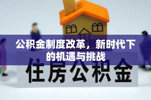 武清公积金制度改革，新时代下的机遇与挑战