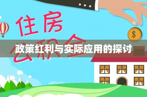 武清政策红利与实际应用的探讨