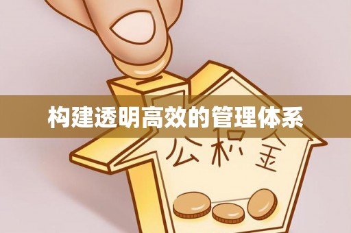 武清构建透明高效的管理体系