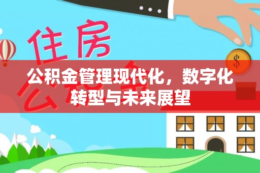 武清公积金管理现代化，数字化转型与未来展望