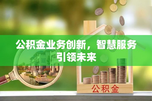 武清公积金业务创新，智慧服务引领未来