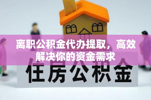 武清离职公积金代办提取，高效解决你的资金需求