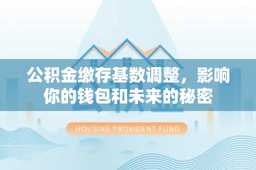 武清公积金缴存基数调整，影响你的钱包和未来的秘密