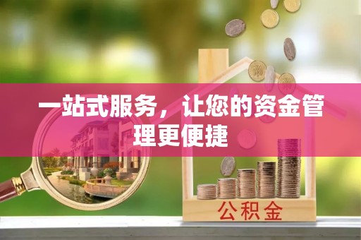 武清一站式服务，让您的资金管理更便捷