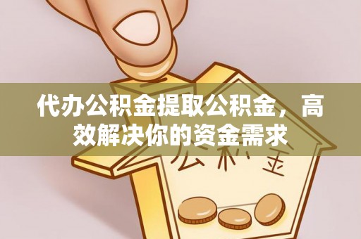 武清代办公积金提取公积金，高效解决你的资金需求