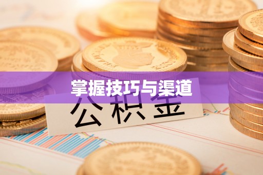 武清掌握技巧与渠道