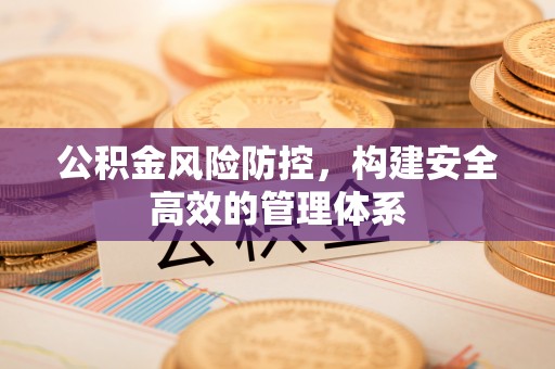 武清公积金风险防控，构建安全高效的管理体系