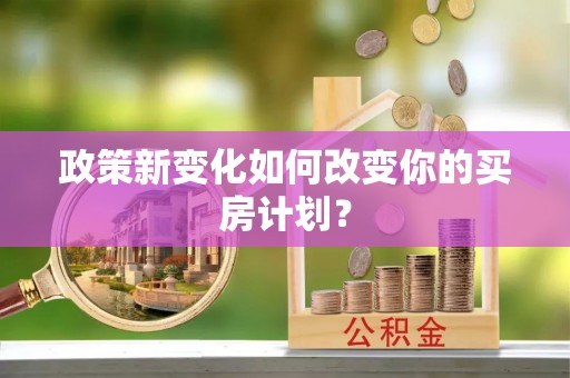 武清政策新变化如何改变你的买房计划？